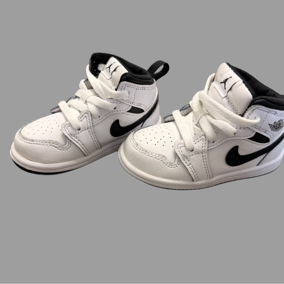 Jordan Other - Air Jordan 1 Mid Toddler Sneakers | Size 6 | Black & White | Like New